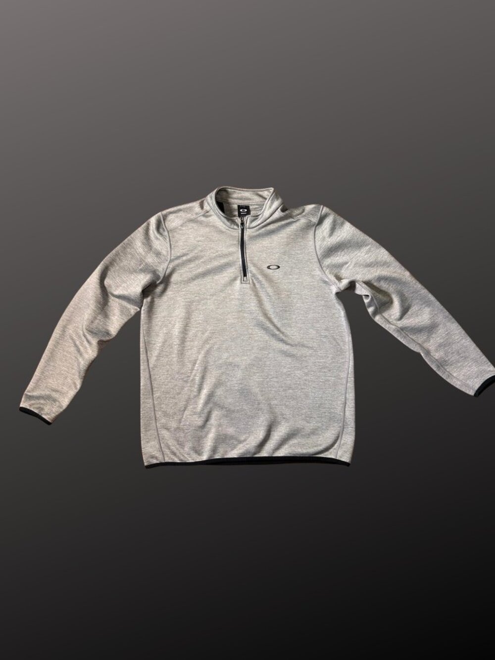 Oakley Premium 1/4 Zip Pullover Men’s XL Heather Gray Golf Activewear